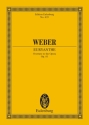 Euryanthe Overture for orchestra Miniature score