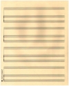 Notenpapier Quart-Format hoch 4x3 Systeme 27x34 cm ohne Hilfslinien Systeme Solo-Klavier (5 Bgen)