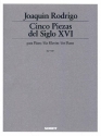 Cinco piezas del siglo XVI fr Klavier