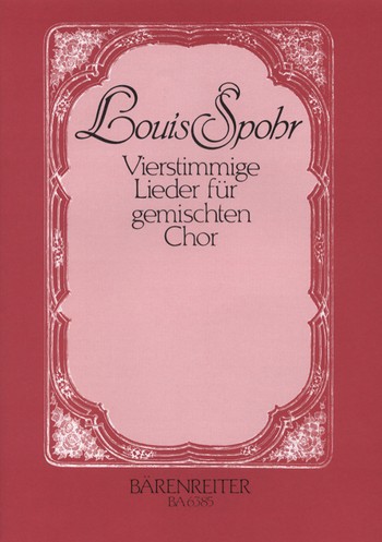 Vierstimmige Lieder fr gem chor a cappella Partitur