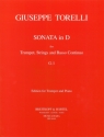 Sonate D-Dur G1 fr Trompete, Streicher und Bc Trompete und Klavier