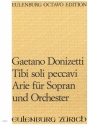 Tibi soli peccavi fr Sopran, Bassetthorn und Streicher Partitur