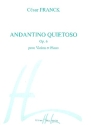 Andantino quietoso op.6 pour violon et piano