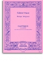 Cantique de Jean Racine pour soprano, mezzo-soprano et orgue (piano),  partition