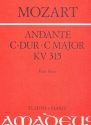 Andante C-Dur KV315 fr Flte und Orchester fr Flte und Klavier