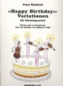 'Happy Birthday'-Variationen fr Streichquartett Stimmen