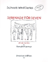Serenade for Seven for 2 flutes, oboe, 3 clarinets and bassoon score and parts