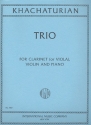 Trio for clarinet, violin and piano score and parts