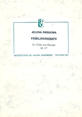 Frhlingssonate op.27 fr Flte und Klavier Verlagskopie