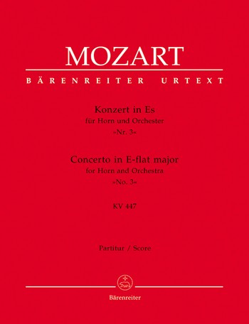 Konzert Es-Dur Nr.3 KV447 fr Horn und Orchester Partitur