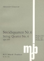 Streichquartett Nr.6 op.106 fr Streichquartett Studienpartitur
