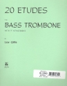 20 Etudes for bass trombone with F attachment