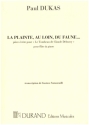 LA PLAINTE, AU LOIN, DU FAUNE... pour flute & piano Samazeuilh, Gustave, bearb.