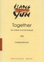 Together für Violine und Kontrabaß 2 Spielpartituren