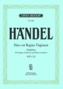 Haec est Regina Virginum HWV235 - Antiphon fr Sopran, Streicher und Bc Klavierauszug