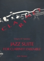 Jazz Suite for clarinet ensemble (4 Bb clarinets) score and parts