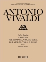 Salve regina RV617 (Antifona) per soprano, violino solo, 2 violini, viola e basso partitura