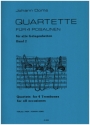 Quartette Band 2 (fr alle Gelegenheiten) fr 4 Posaunen  Partitur und Stimmen