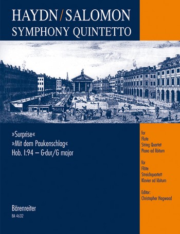 Symphony quintetto Sinfonie G-Dur Nr.94 Hob.I:94 für Flöte, Streichquartett, Klavier ad lib.,   Stimmen