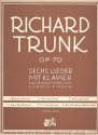 6 Lieder op.70 nach Gedichten von Finckh, Ludwig fr Gesang und Klavier