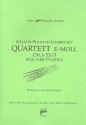 Quartett e-Moll op.53,3 fr 4 Flten Partitur und Stimmen