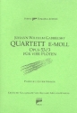 Quartett e-Moll op.53,3 fr 4 Flten Partitur und Stimmen