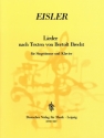 Lieder nach Texten von Brecht fr Gesang und Klavier