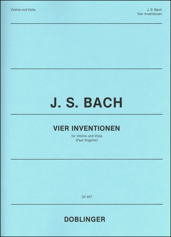 4 Inventionen fr Violine und Viola 2 Spielpartituren