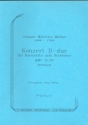 Konzert D-Dur MWV6/37 für Klarinette und Streichorchester Partitur