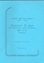 Konzert D-Dur MWV6/37 fr Klarinette und Streichorchester Partitur