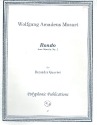 Rondo from Sonata no.1 for 4 recorders (SATB) score and parts