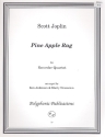 Pine Apple Rag for 4 recorders (SATB) score and parts