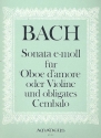 Sonate e-Moll nach BWV528 fr Oboe d'amore (Violine) und obligates Cembalo