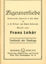 Zigeunerliebe Libretto (dt)