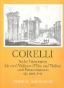 6 Triosonaten Band 2 (Nr.4-6) oppost. fr 2 Violinen (Flte und Violine) und Bc