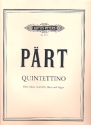 Quintettino fr Flte, Oboe, Klarinette, Horn und Fagott Stimmen