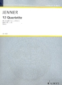 12 Quartette Band 1 (Nr.1-4) für 4 Singstimmen und Klavier Partitur