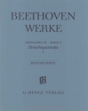 Beethoven Werke Abteilung 6 Band 3 Streichquartette Band 1 Kritischer Bericht