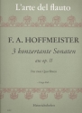 3 konzertante Sonaten aus op.2 fr 2 Querflten Spielpartitur