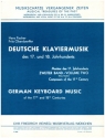 Deutsche Klaviermusik des 17. und 18. Jahrhunderts Band 2