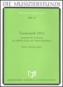 Turmmusik 1603 Spielstcke zu 5 stimmen von Franck und Haussmann Partitur und 12 Stimmen