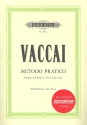Metodo pratico di canto italiano (+CD) fr tiefe Singstimme und Klavier (it/dt) Gesangsstudien