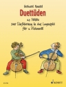 Duettden fr 2 Violoncelli Spielpartitur - mit Papier-Griffbrett