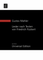 5 Lieder nach Texten von Friedrich Rckert fr Gesang und Orchester Studienpartitur