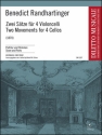 2 Stze (1870) fr 4 Violoncelli Partitur und Stimmen