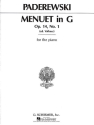 Menuett G-Dur op.14,1 fr Klavier