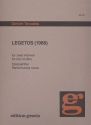Legetos fr 2 Violinen Spielpartitur (1988)