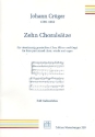 10 Choralstze fr gem Chor, Blser und Orgel Partitur