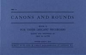Canons and Rounds VOL.2 for 3 descant recorders score
