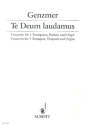 Te Deum laudamus GeWV 427 fr 3 Trompeten (C), 3 Pauken und Orgel Partitur und Stimmen